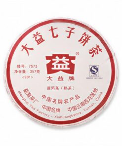 Reifer Puer-Tee 2012 yr TAETEA 7572 (Batch 201) 357 g Dayi Shu Pu-erh-Teekuchen