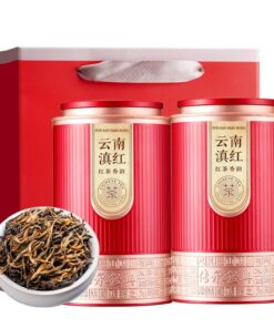 Yunnan Dianhong Maofeng 200g * 2- Fengqing Ancient Tree Dianhong Kungfu Schwarztee Mit Reichem Honigaroma