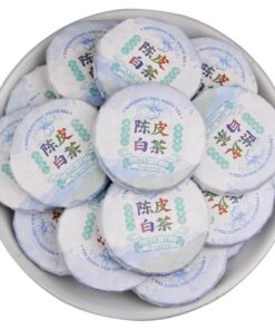 Xinhui Getrocknete Mandarinenschale Mit Yunnan Altem Weißem Tee Kleiner Kuchen 500g