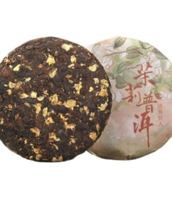 Yunnan Jasmin Pu-Erh Reifer Tee Kuchen 100g * 2 (Pu-Erh Tee + Jasmin) Gereifter und blumiger Kombinationstee