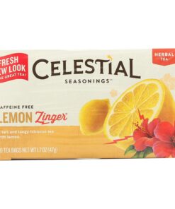 Celestial Seasonings 100% Natural Lemon Zinger Herbal Tea 20 ct (Pack of 6)