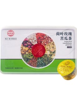 Tragbarer Blütentee, Lotusblatt, Rose, Bittermelone, etc. Kombination Chinesischer Kräutertee 525g (17,5g * 30 Dosen)