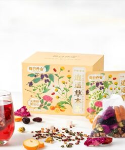 98g Natürlicher Grüner Kräutertee Handgemachter Kamelienblütentee Te Aus Roten Bohnen Gerste Und Rose