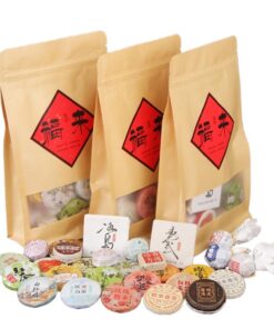 30 Gemischte Kleine Teekuchen - Erlesene Auswahl An Klassischem Pu-Erh-Tee, Schwarzem Tee, Blumentee Usw.