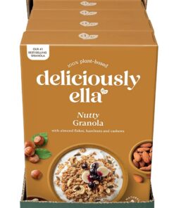 Deliciously Ella Nussiges Granola (6 x 380g Boxen) - Müsli & Müsli, glutenfrei, veganfreundlich, gesundes Frühstück
