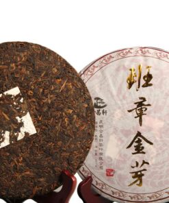 Gekochter Puerh Tee Kuchen Reifer Puer Tee Voll fermentierter Banzhang Golden Bud Shu 357g