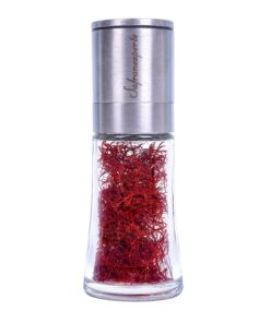 SAFRAN MÜHLE inkl. Safranfäden 4,6 Gr. feiner Safranpulver SAFFRON Grinder