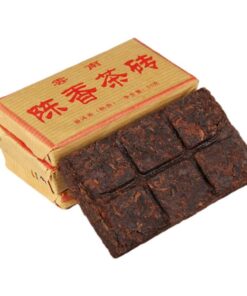 Yunnan Menghai Pu 'er Reifer Tee Kleiner Ziegel 50g Gealterter Duft Mini Ziegeltee, Duftender Mit Zunehmendem Alter (50g * 1 STÜCK)