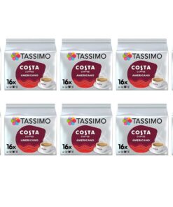 Tassimo Costa Americano Kaffeepads, 10 Packungen (160 Getränke)