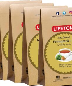 lifetone the tea for better life,5 Packung Bockshornkleesamen-Tee | Body Detox Einmal täglich Health Booster | 100 Kräutertees 200g