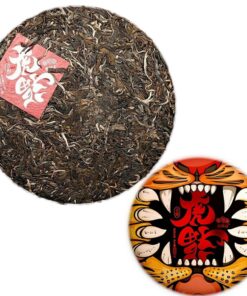 Tierkreiszeichen des Tigers Segnungen Yunnan Puerh Tee Ökologie Haiwan Roher Puer-Tee 400g