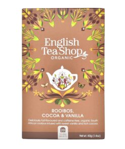 English Tea Shop Rooibos Chocolate Vanilla Organic 20 Sachet Tea Bags (Pack of 3)
