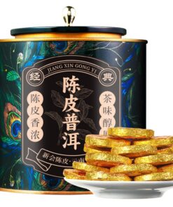 Premium Fermentierter Pu'er Reifer Tee Mit Gereiften Mandarinenschalen 500g(250g*2) Frischer Und Süßer Nachgeschmack