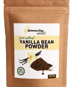 Vanillebohnenpulver, 100 ml, roh gemahlene Vanillebohne – ungesüßt, glutenfrei – extrem frisch – gemahlene Momente vor dem Verpacken!