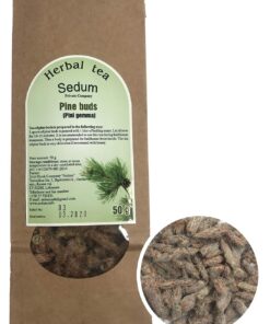 Sedum Kräutertee - Pinienblüte - Geschmackvoller, Natürlicher Kräutertee für die Sauna - Erfrischender und Entspannender Tee - Handgehabt in der EU - 50g