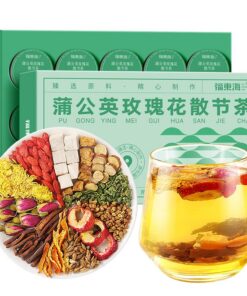 Natürliche Löwenzahn Rose Kombination Blume Tee 150g (15g x 10) Chinesische Kräuter Teebeutel, Gesund, Beruhigend