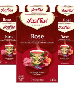Yogi Tea Rose 17 Bags (Pack of 6, total of 102 teabags)