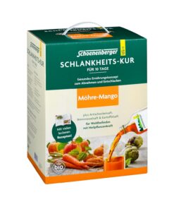 Schoenenberger Schlankheits-Kur Möhre-Mango | 10-Tage-Kur mit Möhre-Apfel-Mangosaft, Artischockensaft, Brennnesselsaft und Kartoffelsaft, Ernährungsplan und Bewegung