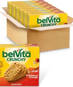 belVita Cranberry Orange Frühstückskekse, 5 Stück, 250 ml, 6 Stück