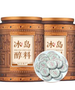 Yunnan Starkes Aroma Uralter Baum Pu 'er Roher Tee 500g Insel Reines Material Pu' er Kleiner Teekuchen 17,64oz