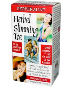21st Century Health Care, Kräuter- Schlankheitstee, Pfefferminze, 24 Beutel, 1.6 oz (45 g)