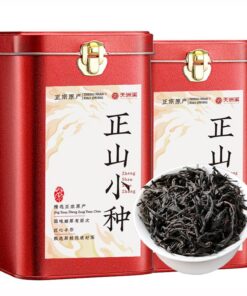 Premium Zhengshan Xiaozhong Lapsang Souchong Schwarztee Doppelkannen-Set (125g * 2) Loser Blatt-Tee