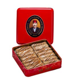 Hafiz Mustafa 1864 Istanbul Baklava Gebäckdose – Gebackene Baklava Dessertsnacks aus frischen Phyllo-Teigblättern, Pistazie, Haselnuss – Türkisches Süßigkeitentablett Geschenkideen für Geburtstag