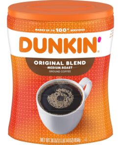 Dunkin' Donuts Original Blend-Medium geröstetes Kaffeemehl Kanister 850g