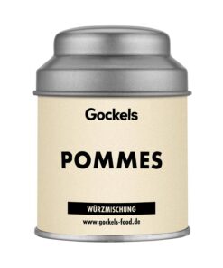 Pommes Gewürz – Würzmischung für Kartoffeln, Gemüse & Fisch – Mit Meersalz, Paprika, Rosmarin & Muscovadozucker – Nostalgischer Pommesbuden-Geschmack – Auch für Bratkartoffeln & Eierspeisen – 70g