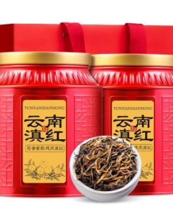 Yunnan Fengqing Dianhong Schwarzer Tee mit Honig duftend 125g * 2-Keine Zusatzstoffe-Loser Blatt-Tee