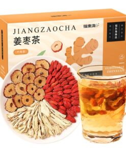 Warmer und beruhigender Kräutertee für die Gesundheit von Frauen Ingwer Dattel und Goji-Beeren Tee 125g (5g x 25Beutel)