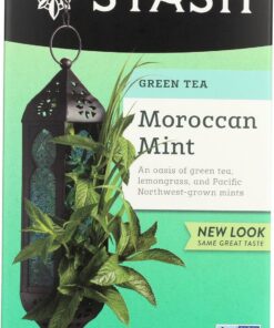 Stash Tea Company Premium Marokkanischer Mintgrüner Tee, 20 Teebeutel, 26 g