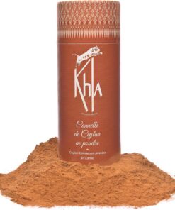 Khla – Bio-Ceylon-Zimtpulver – 80-g-Zimt aus Sri Lanka – Zutat für Küche und Gebäck – Asiatisches Weihnachtsgewürz