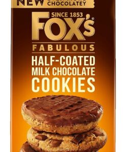 Fox's Chunkie Halbbeschichtete Milchschokoladen-Kekse, 180 g, 8 Stück