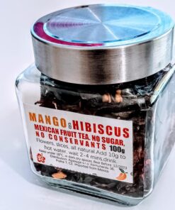 Mexican Tea Infusion Hibiscus, Dried Mango 100g